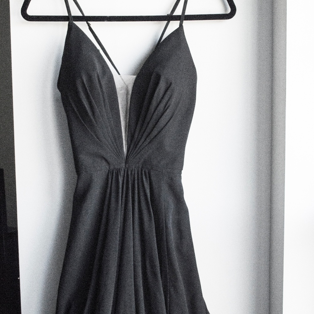 Faviana Low V-Neck Corset Back Prom Dress FA-7747